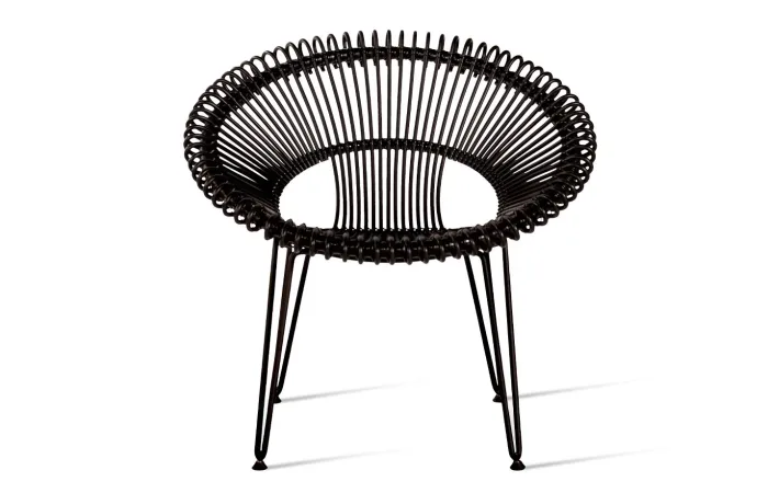 roy lazy chair black